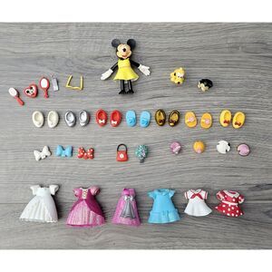 Disney Minnie Mouse Fashion Set Doll Clothes Accessories Pets Polly Pocket Style
